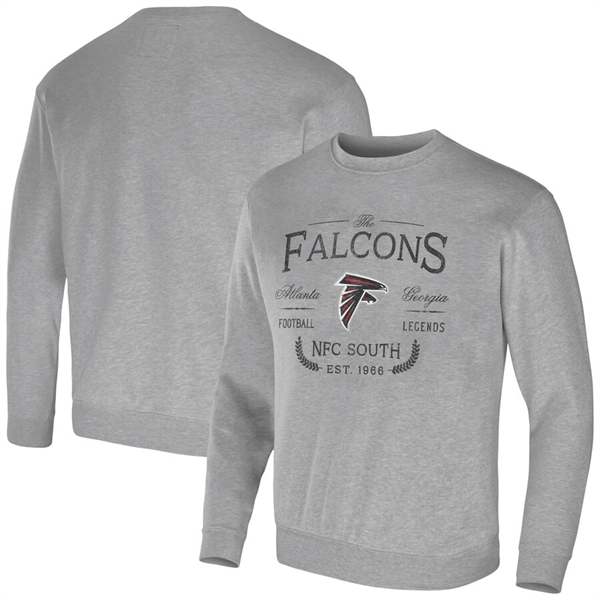 Men's Atlanta Falcons Gray Darius Rucker Collection Pullover Sweatshirt